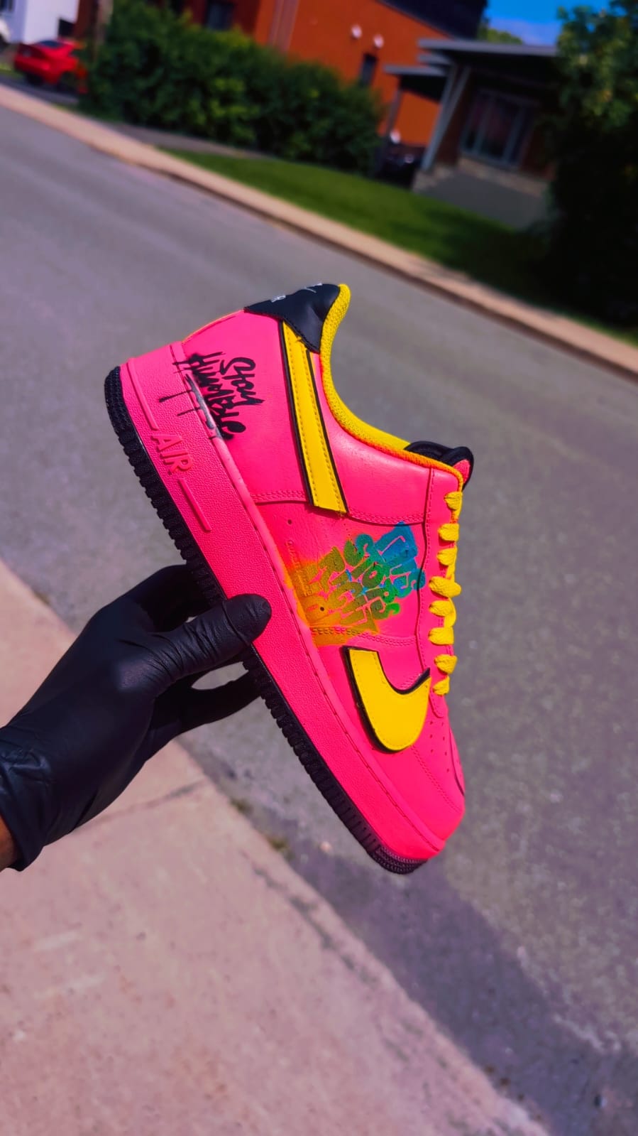 CUSTOM PINK AND YELLOW SIMPSON WITH DETAILS