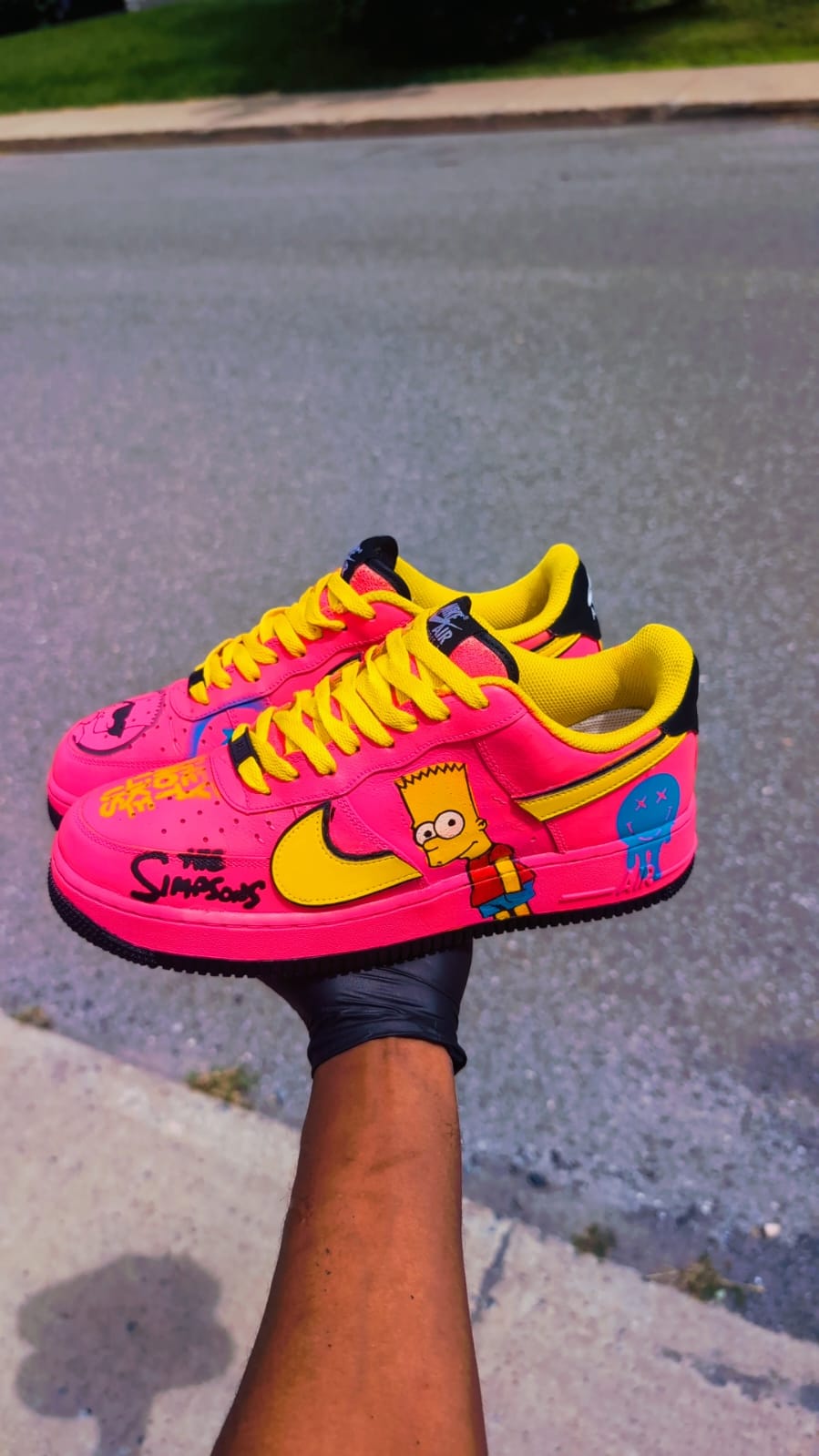 CUSTOM PINK AND YELLOW SIMPSON WITH DETAILS
