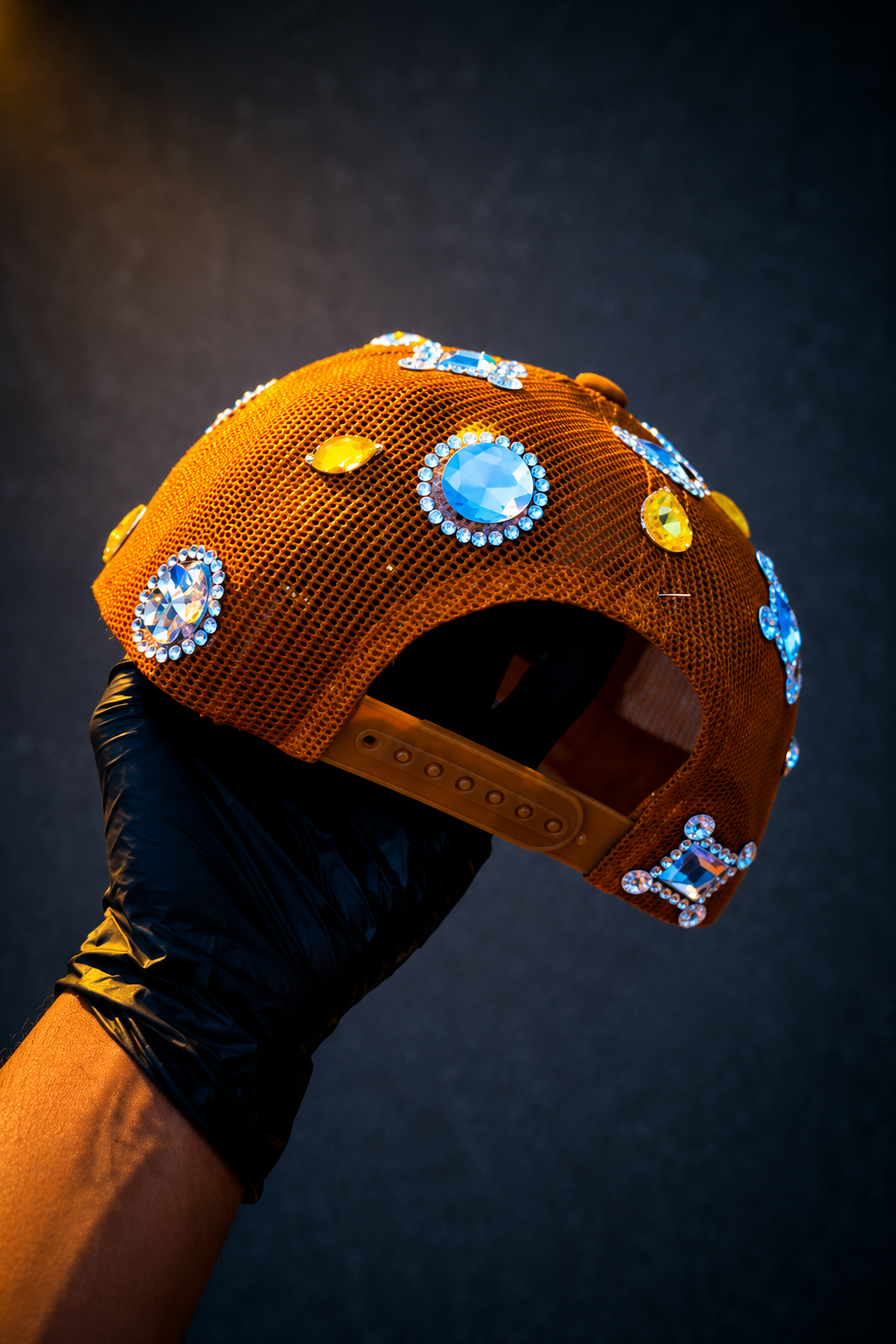 CUSTOM HANDMADE BROWN CAP