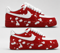 RED AND WHITE JUST FOR U CUSTOM AF1