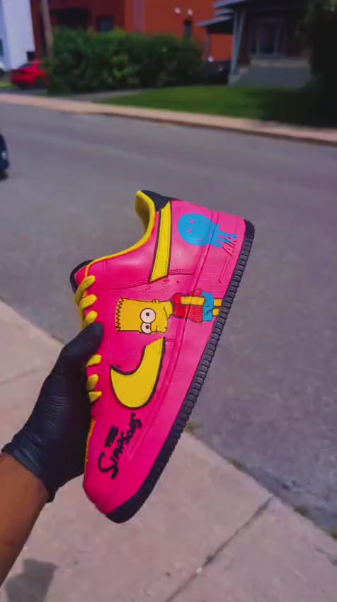 CUSTOM PINK AND YELLOW SIMPSON WITH DETAILS